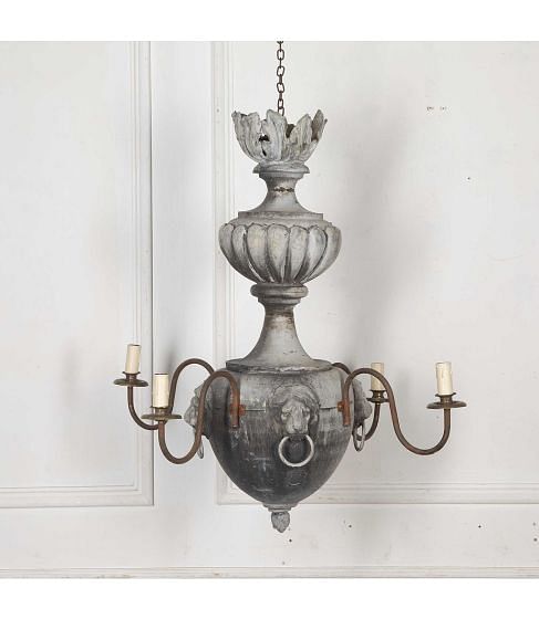 19th Century French Finial Chandelier