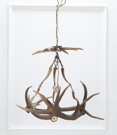 20th Century Hanging Antler Chandelier