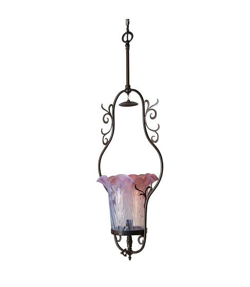 Art Nouveau Harp Lamp