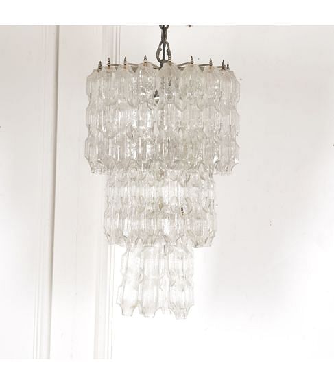Three Tier “Ice” Chandelier