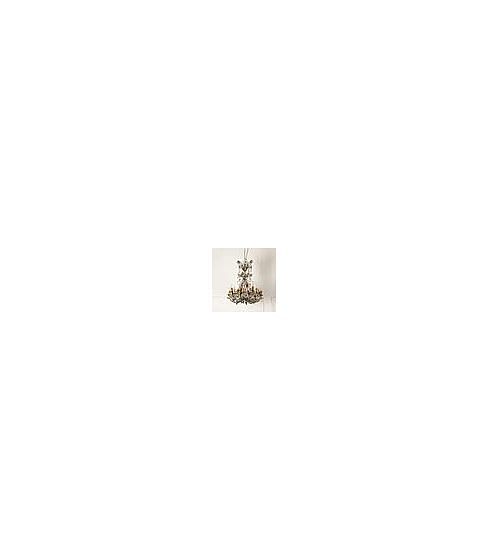 Mid-Century Chandelier with Gilt Frame