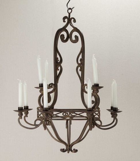 20th Century French Metal Chandelier