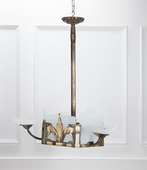 20th Century French Art Deco Chandelier