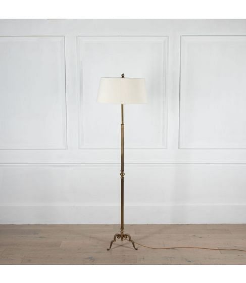 20th Century French Brass Neo Classical Floor Lamp