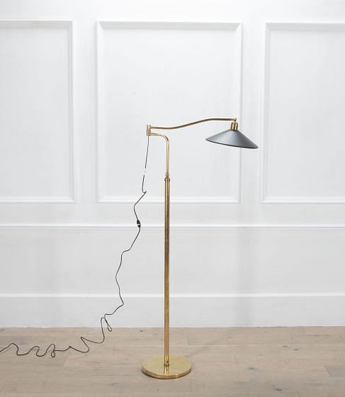 Mid Century Brass Floor Lamp