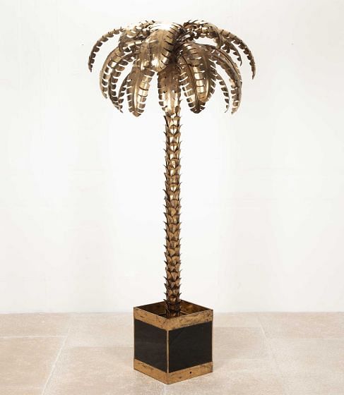 Contemporary Maison Jensen Style Palm Tree Floor Lamp