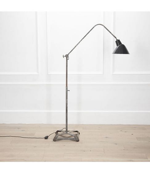 20th Century French Industrial Adjustable Floor Lamp