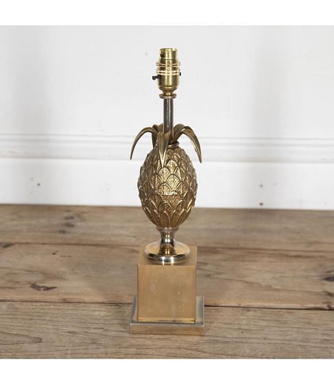 20th Century Brass Pineapple Table Lamp