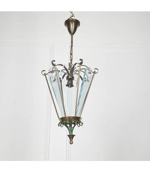 20th Century Brass Lantern Attributed Pietro Chiesa