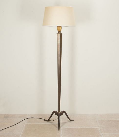 20th Century French Art Deco Genet et Michon Floor Lamp