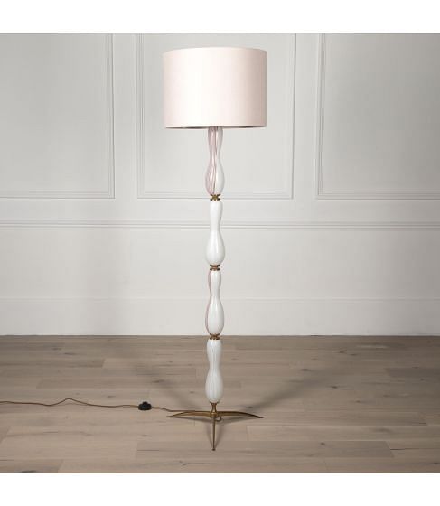 Mid-Century Italian Murano Glass Floor Lamp