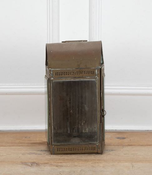19th Century English Brass Wall Lantern