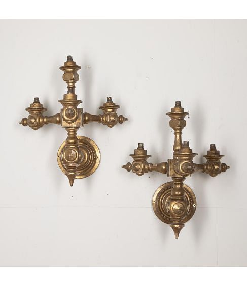 Pair of Large Early 20th Century Wall Lights