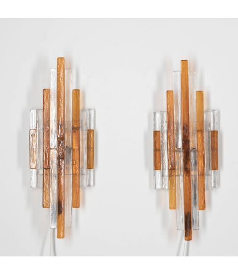 Pair of Mid-Century Italian Poliarte Sconces
