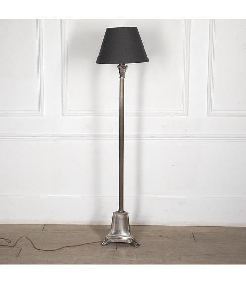 20th Century Spanish Silvered Standard Lamp
