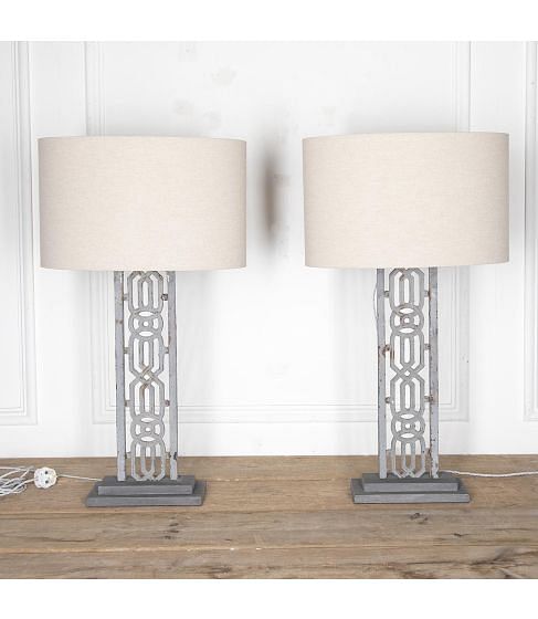 Pair 19th Century Balustrade Lamps