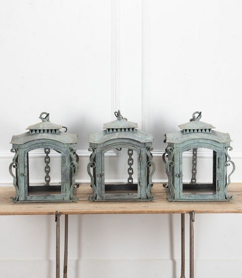 Set of Three Large 19th Century French Lanterns