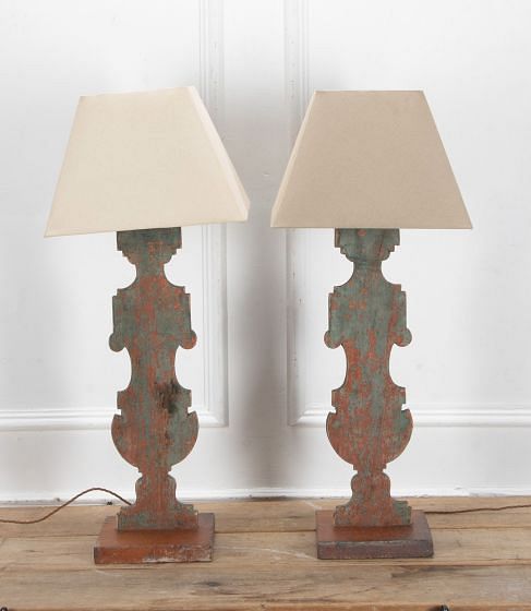 Pair of 19th Century Portuguese Balustrade Lamps