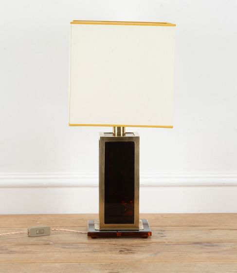 Mid-Century Italian Lucite Table Lamp
