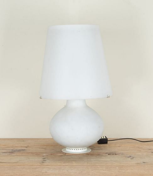 Large 20th Century Italian Fontana Arte Glass Lamp