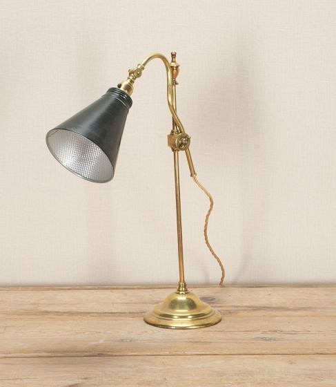 20th Century English Brass Desk Lamp