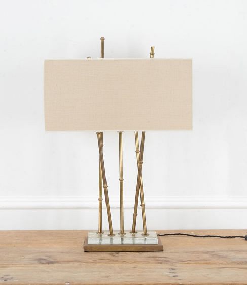Mid-Century Style Brass Lamp