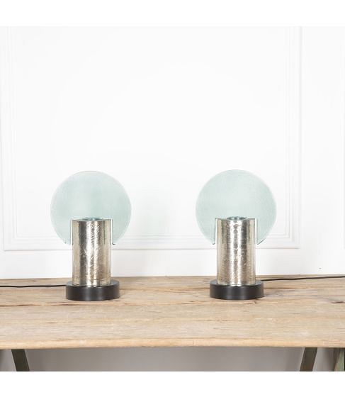 Pair of 20th Century Contemporary Murano Design Table Lamps