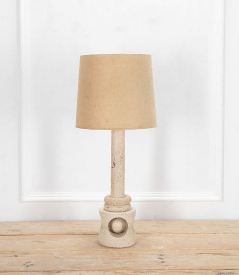 20th Century Travertine Table Lamp