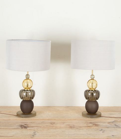 Pair of Contemporary Murano Glass Table Lamps