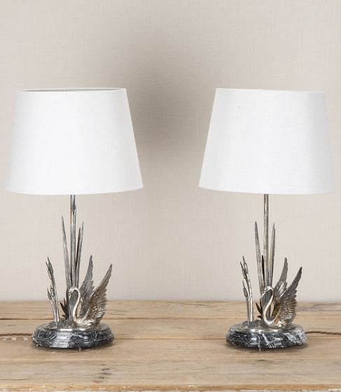 Pair of 20th Century Spanish Table Lamps Signed By Agudo