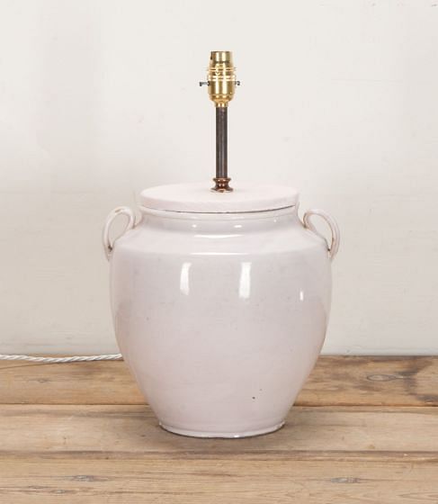 19th Century French Confit Pot Lamp