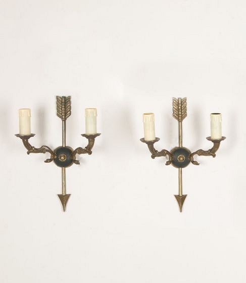 Pair of 20th Century French Empire Revival Wall Lights