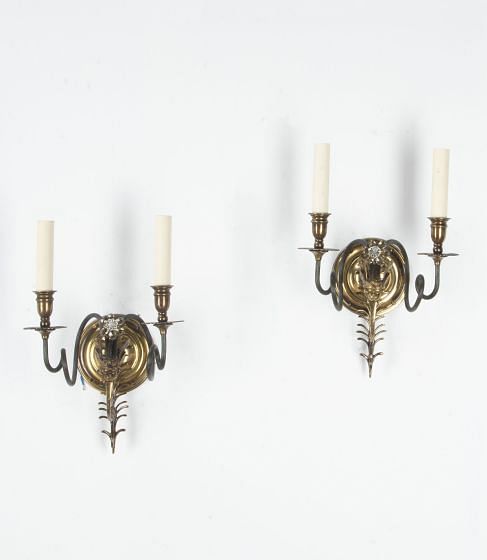 Pair of French 20th Century Cherub Wall Lights