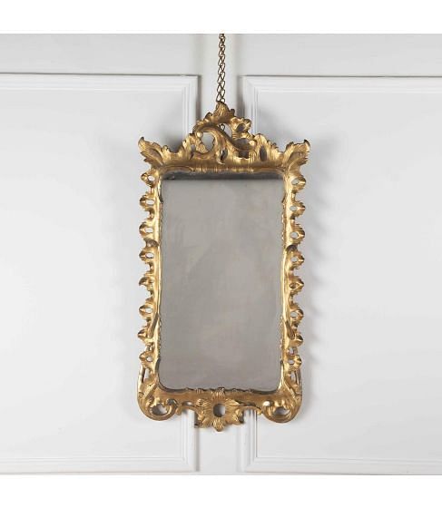 Geo III Carved Giltwood Wall Mirror 