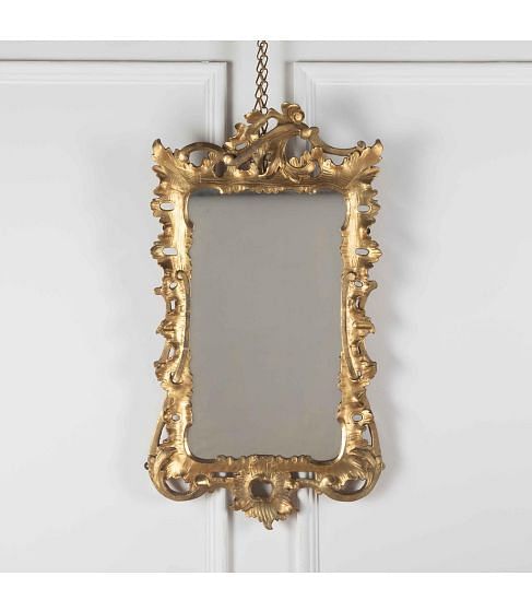 18th Century Carved Giltwood Wall Mirror 