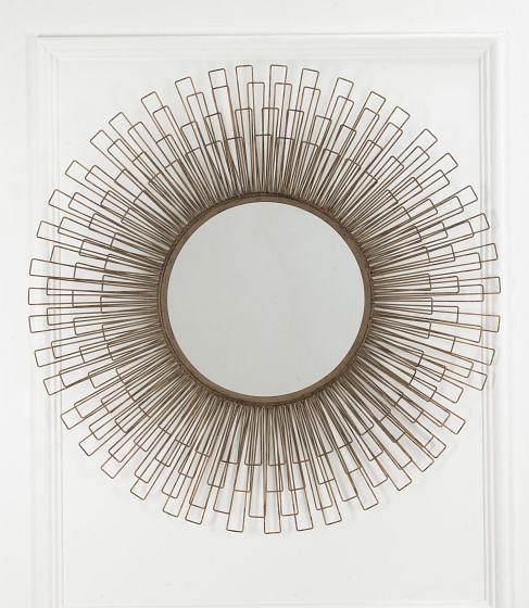 Large 1970s Starburst Mirror