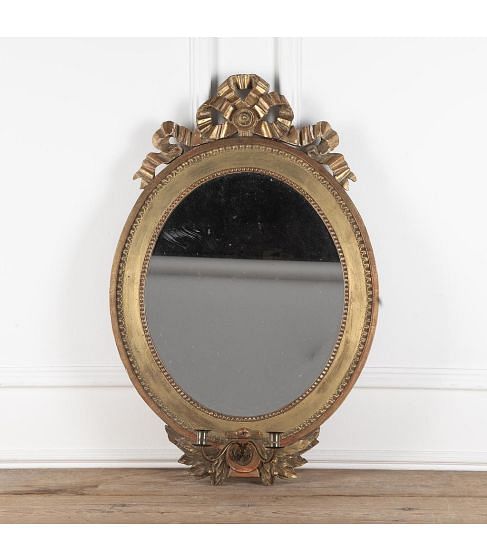 18th Century Gustavian Oval Mirror
