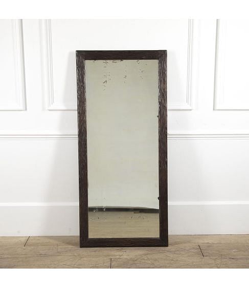 Large 19th Century French Black Forest Carved Frame Mirror