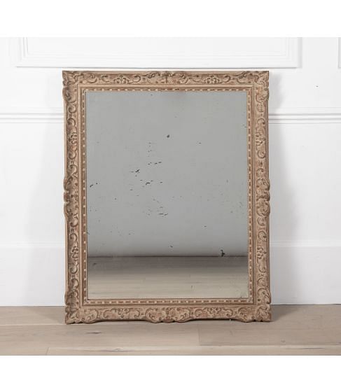 Large Carved French Montparnasse Framed Mirror