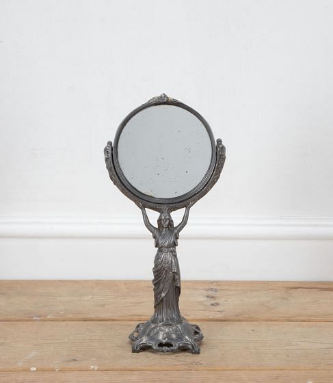 Art Nouveau Psyche Table Mirror