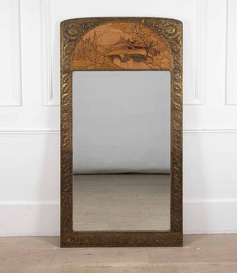 Large 20th Century French Arts & Crafts Mirror