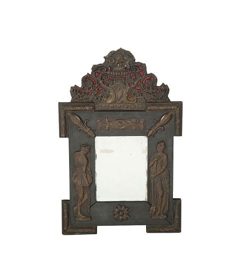 19th Century French Neo-Classical Revival Repoussé Mirror