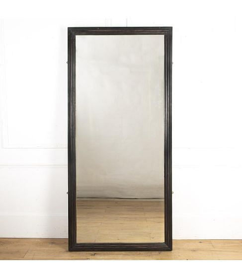Large 20th Century Ebonised Mirror