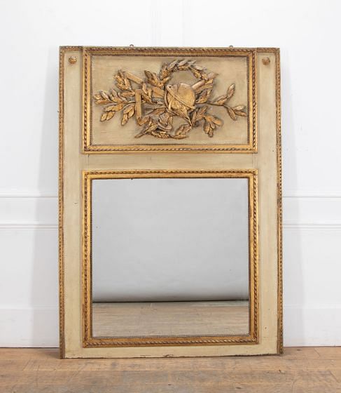 French 18th Century Painted Mirror