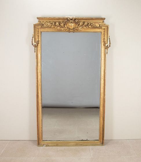 19th Century French Gilt Wall Mirror