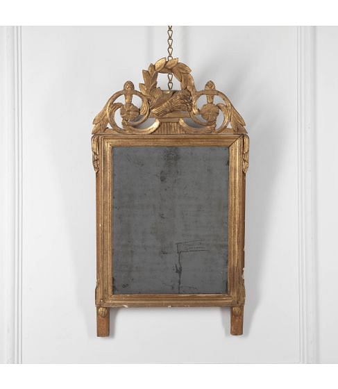 19th Century French Giltwood Napoleon Mirror