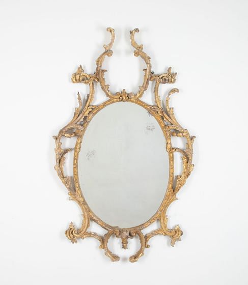 18th Century Giltwood Mirror in the Manner of Chippendale
