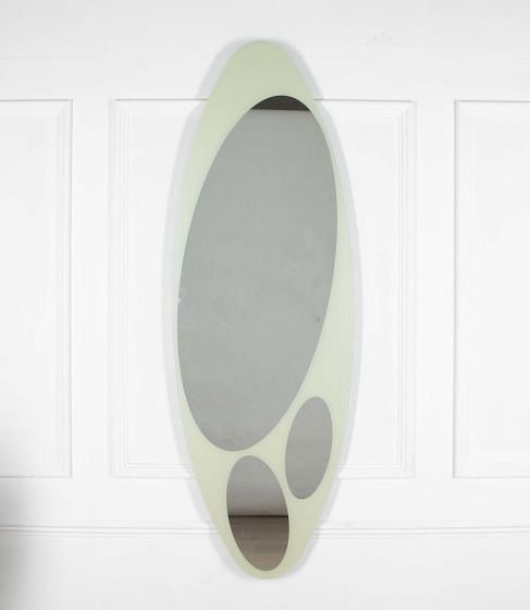 Oval Mirror by Nanda Vigo