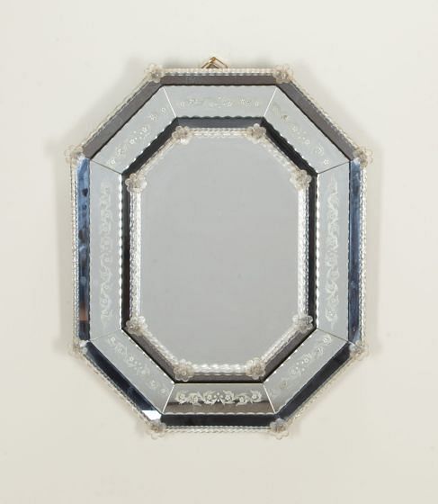 20th Century Italian Octagonal Venetian Mirror