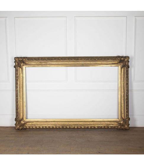 Large 19th Century French Gilded Frame